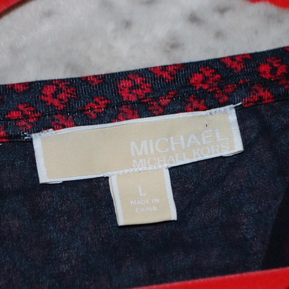 Michael Kors Split Back Zipper Top - L - Picture 3 of 7